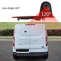 Cámara de visión trasera impermeable, tercera luz de freno, cámara de respaldo para Ford Transit Custom Van sin barras de luz de freno LED