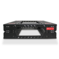 Compartiment à bagages pouvant accueillir 4RU, armoire d'amplificateur en métal léger de 19 pouces, équipement audio, installation de scène XLR, 1 kW
