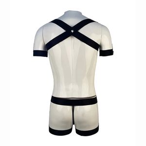 Conjunto de arnés de Bondage corporal Bdsm Sexy para hombre, ropa interior erótica Sexy elástica para hombre, arnés de pecho, correas, disfraz <span class=keywords><strong>Gay</strong></span>, lencería de juego nocturno - Product Image 6