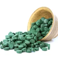 Toplu doğal organik Spirulina Chlorella tozu tabletler 250mg 500mg