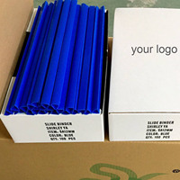 Carpeta Deslizante de PVC Resistente al Por Mayor, 4mm 30 Hojas, 6mm 40 Hojas, Barra Deslizante de Plástico para Encuadernación de Libros de Oficina y Escuela