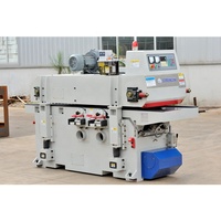 Raboteuse à banc automatique pour bois avec tête de coupe hélicoïdale, moteur d'alimentation de 3,7 kW et puissance de 15,5 kW