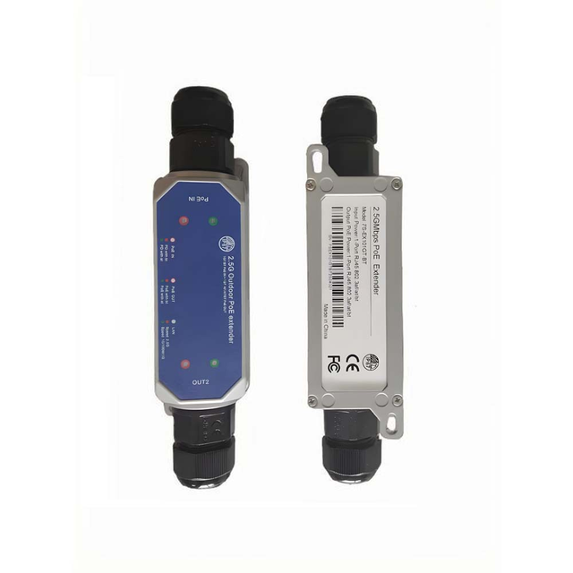 Supports IEEE802.3af/at/bt 90W, 1to1IP67 Outdoor Poe Extender 90W,100/1000/2500M/10G Optional,Support PoE IP Camera, PoE WIFI AP
