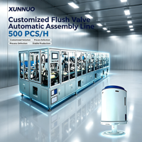 Machine d'assemblage automatique de vannes de chasse d'eau personnalisées XUNNUO avec moteur PLC, garantie 1 an, ingénierie de précision pour les équipements sanitaires