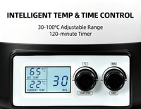 Marmite de cuisson électrique en acier inoxydable 27L 1800W avec contrôle de température par micro-ordinateur, pour confiture, type Dutch, pour usage domestique et VR