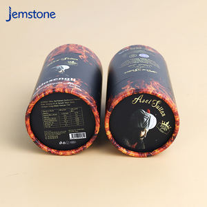 Emballage personnalisé en tube de papier alimentaire recyclable pour pilules, en forme de cylindre, imprimé pour compléments énergétiques et médicaments. - Product Image 3