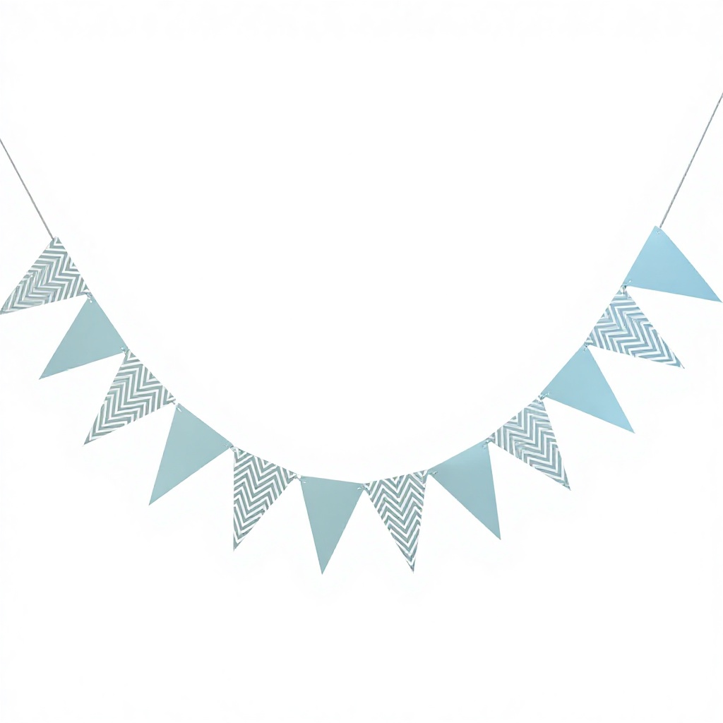 Drapeau triangulaire bleu