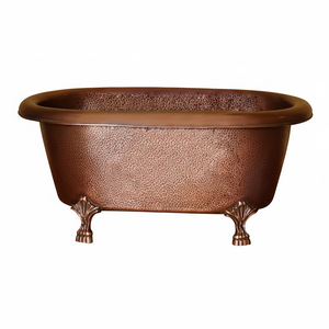 Bañera de cobre con acabado superior para lujosos baños de spa Royal con elegante decoración antigua tradicional vintage - Product Image 1