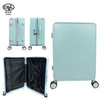 Valise PC Ultra-Silencieuse Spinner Trolley Handle TSA Lock Roomy Interior Ice Blue avec roulettes sécurisées pour bagages de vacances