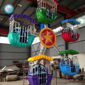 Mini grande roue à vendre 20 places double face jeux de parc amusant aire de jeux pour enfants manèges en plein air plastique et métal - Product Image 6