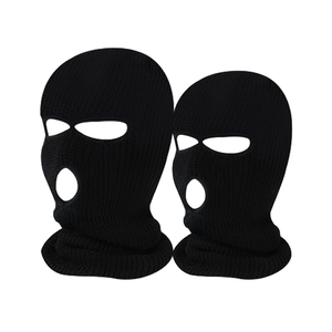 Warm Head Cover Unisex Skiing Winter Proof Riding Mask Three-hole Cap <strong>Wool</strong> Knitted Sports Face Cover off Stock - Product Image 4