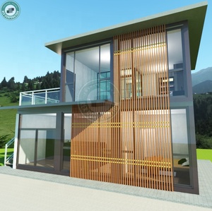 Oficina en Contenedor de 2 Pisos en Alquiler, Oficina Modular en Contenedor Prefabricado con Rejillas de Aluminio - Product Image 2