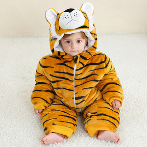 Nuevo estilo niños Super encantador vestido animales Cosplay mono <span class=keywords><strong>de</strong></span> felpa Disfraces <span class=keywords><strong>para</strong></span> Niñas <span class=keywords><strong>pollito</strong></span> vaca Tigre Navidad - Product Image 3