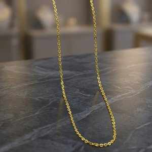 Collares de cadena de oro de 14K, 18K, 24K al por mayor, diseño moderno, estilo cable, cadenas de latón de moda. - Product Image 4