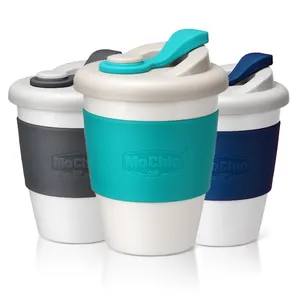 Eco-Friendly Biodegradable Direct Drinking Type Plastic Coffee Cup Tumbler With PP Lid