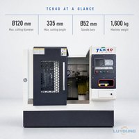 Tour CNC TCK40 à banc incliné pour tournage de précision, destiné aux ateliers de fabrication de pièces automobiles