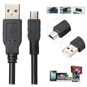 Data Charging Cord 5Pin Mini B Cable USB 2.0 Type A MaleにMini USB CableためGoPro PS3 Controller MP3 Player Dash Camera GPS