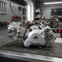 Ensemble moteur de moto 150cc, embrayage manuel, 4 vitesses, cylindre en aluminium, refroidissement par air, pour Monkey Bike, fabriqué en Chine