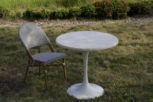 Mesa de comedor de madera extensible muebles de comedor dormitorio de hotel comedor exterior mármol blanco - Product Image 5