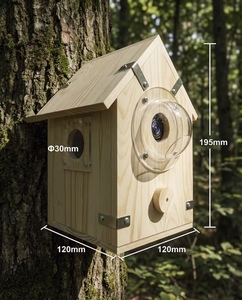 Casetta per Uccelli <span class=keywords><strong>in</strong></span> <span class=keywords><strong>Legno</strong></span> per Esterni con Struttura di Sospensione Rinforzata e Apertura per l'Osservazione - Product Image 6