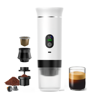 Máquina de café expreso portátil <span class=keywords><strong>para</strong></span> exteriores de 80ML, cafetera eléctrica de 20 bares, máquinas de café con función de Calefacción Automática - Product Image 1