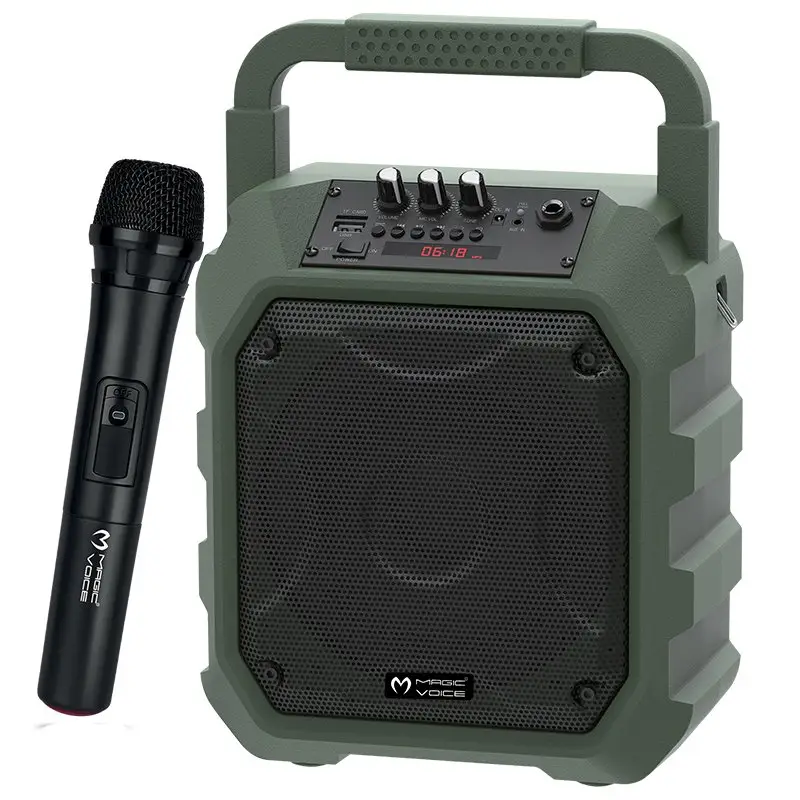 Mikrofon Genggam MV-10148AE Nirkabel, Sistem Audio Portabel USB-SD-BT Suara