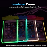 Funda Impermeable IPX8 con Diseño Transparente para Teléfono, Bolsa para Smartphone Compatible con 16 Pro/Motorola, Xiaomi, Huawei, Oppo, Vivo