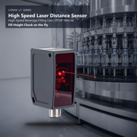 Capteur de distance laser haute vitesse LR-TB5000 DTOF 1000Hz IP65 RS485 pour ligne de remplissage de boissons, contrôle de la hauteur de remplissage, service personnalisé
