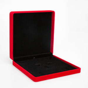Cajas de Regalo de Terciopelo con Logotipo Personalizado de Lujo para Joyería, Cajas Cuadradas de Plástico y Terciopelo para Guardar Anillos y Aretes - Product Image 4