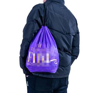 Personalized Custom Draw <b>String</b> Bag Bulk Sports Gym Polyester <b>Nylon</b> Drawstring Package Bag - Product Image 2