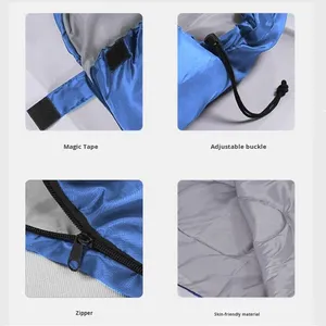 Sacco a pelo per adulti da campeggio all'aperto invernale busta per escursioni da viaggio a prova di sporco in poliestere resistente - Product Image 3