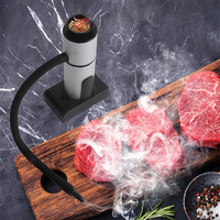 BORUiT 2021 Rumah Tangga Portabel Tudung Genggam Infuser Makanan Merokok Masakan Molekul Smoker Gun Set Ringan Perokok
