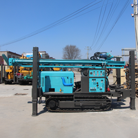 Mikton Foreuse pneumatique pour puits d'eau profonds de 300 m, moteur diesel 92 kW, sur chenilles, pour forage de roche dure, facile à utiliser
