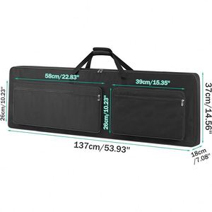 Échantillon Gratuit : Housse de Transport Rembourrée pour Piano Électronique, Imperméable et Durable, avec Rembourrage en Mousse de 10 mm pour Instruments de Musique - Product Image 2