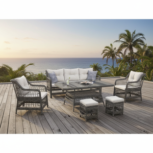 Modern Fashion Aluminium Carcass Rattan Maxi Garden Table Chair Set Non-Foldable KUGU DIVARESE RATTAN for Hotel Outdoor - Product Image 3