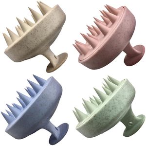 Brosse de douche en paille de blé naturelle pour massage du cuir chevelu et lissage des cheveux, étiquette privée, jetable, étanche, personnalisable - Product Image 1