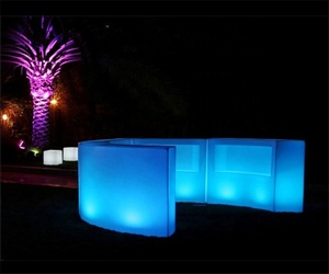 Hiện đại ngoài trời LED chiếu sáng Round <span class=keywords><strong>Bar</strong></span> quầy nhựa thiết kế cho Đảng tổ chức sự kiện trang trí đám cưới - Product Image 2