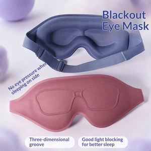 Mascherina per Occhi Ergonomica 3D Traspirante Senza Pressione per Uomini e Donne, per Riposo Notturno e Viaggi - Product Image 4