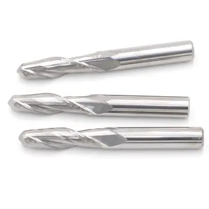 6*22 Ball Nose Double Flute CNC Router Bits/Double Flute Carbide Ball Nose End Mills/ CNC Cutting Router Bits