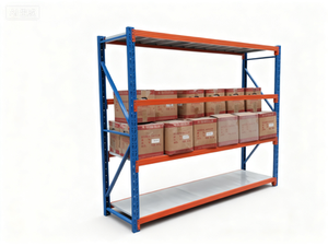 מתלה מתקפל רב-שכבתי CYD 300 ק\\\"ג, פלדת פח מגולגל קר עמידה, 4 שכבות, ציפוי אבקה כחול-לבן, מוגן קורוזיה - Product Image 4