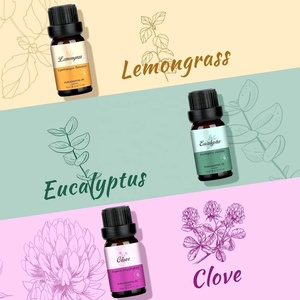 Coffret cadeau de 6 huiles essentielles essentielles pour diffuseur <span class=keywords><strong>d</strong></span>'arômes, maison, hôtel, lavande, clou de girofle, orange, eucalyptus, menthe poivrée - Product Image 4