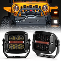 Nouveaux Phares LED en nid d'abeille E-Mark 60W, projecteurs de conduite, éclairage de travail auxiliaire LED tout-terrain 4x4 pour camions, VTT, UTV, SUV