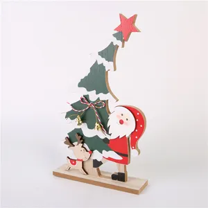 Wholesale Christmas Wooden Stanta Tree Ornaments Personalized Christmas Decorations