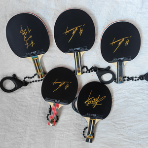 3D-Gedruckter Mini-Tischtennisschläger-Anhänger, Maßgefertigter Sternen-Signatur-Anhänger 8cm Fan Zhendong ALC SZLC Hurricane Serie Sammlerstück - Product Image 6