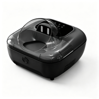 Distributeur automatique intelligent d'aliments frais et humides pour animaux de compagnie avec refroidissement semi-conducteur, 5 compartiments, contrôle à distance par application et programmation automatique