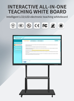 Tableau interactif tactile 85 98 pouces compatible Android, Windows, Linux – Clevertouch Board pour l'enseignement et la protection de l'environnement