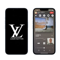 Marée ombre motif ombre personnalisé verre trempé avec propre conception protecteur d'écran pour iPhone 12 14 Plus 15 Pro Max