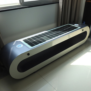 Solar Powered <b>Bench</b> With Wireless Charging And Bluetooth Speaker For Outdoor Park Use - Product Image 2