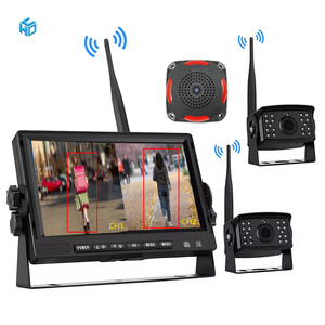 Monitor de pantalla dividida AHD de 7 pulgadas, 2 uds., IR inalámbrico, 1080p, cámara de marcha atrás, alarma BSD, grabadora DVR, camión, autobús, remolque, <span class=keywords><strong>Radar</strong></span> de punto ciego - Product Image 1