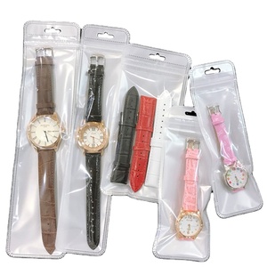 Busta per Orologi Opaca Lucida Trasparente in Plastica con Chiusura a Zip per Gioielli e Cancelleria - Product Image 1